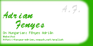 adrian fenyes business card