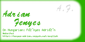 adrian fenyes business card